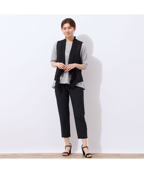 LOBJIE / ロブジェ カットソー | 【洗える】花刺繍AラインTシャツ | 詳細6