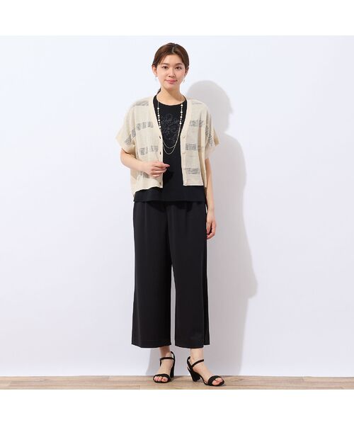 LOBJIE / ロブジェ カーディガン・ボレロ | シアーボーダーカーディガン | 詳細3