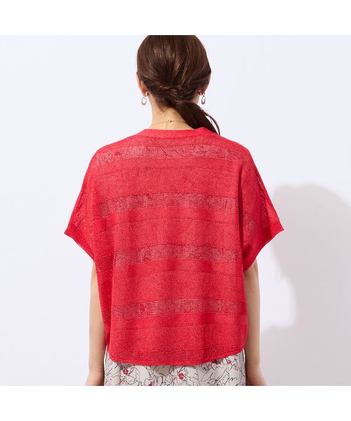 LOBJIE / ロブジェ カーディガン・ボレロ | シアーボーダーカーディガン | 詳細10