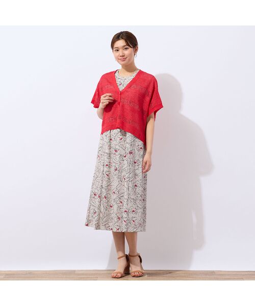 LOBJIE / ロブジェ カーディガン・ボレロ | シアーボーダーカーディガン | 詳細16