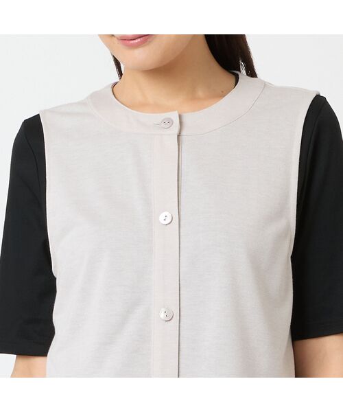 LOBJIE / ロブジェ ベスト | 【洗える・アンサンブル可・日本製】裾花柄ベスト | 詳細3