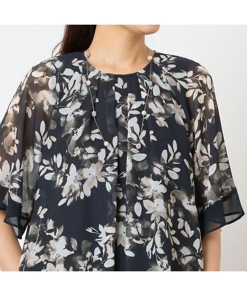 LOBJIE / ロブジェ シャツ・ブラウス | 【洗える】水彩花フレアブラウス | 詳細2