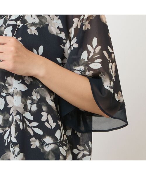 LOBJIE / ロブジェ シャツ・ブラウス | 【洗える】水彩花フレアブラウス | 詳細3