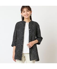 ロブジェ 長袖シャツ チェック柄 トップス レディース Lサイズ ブラック系 LOBJIE ロブジェ 長袖シャツ チェック柄 トップス レディース Lサイズ