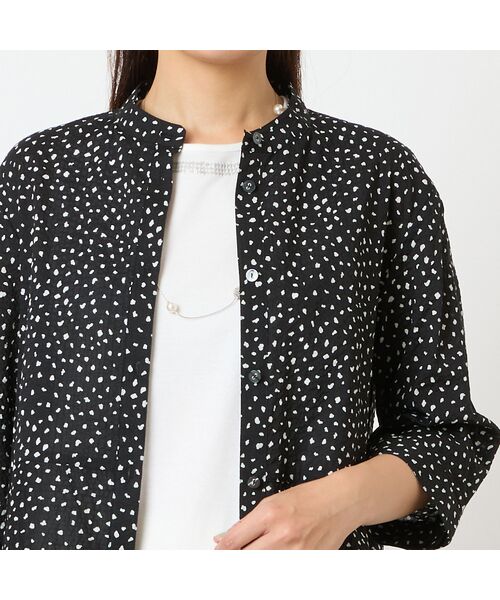 LOBJIE / ロブジェ シャツ・ブラウス | 【洗える・綿100%】ドット柄チュニックシャツ | 詳細10