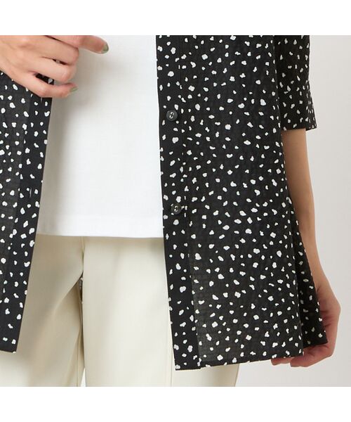 LOBJIE / ロブジェ シャツ・ブラウス | 【洗える・綿100%】ドット柄チュニックシャツ | 詳細11