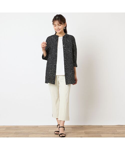 LOBJIE / ロブジェ シャツ・ブラウス | 【洗える・綿100%】ドット柄チュニックシャツ | 詳細12