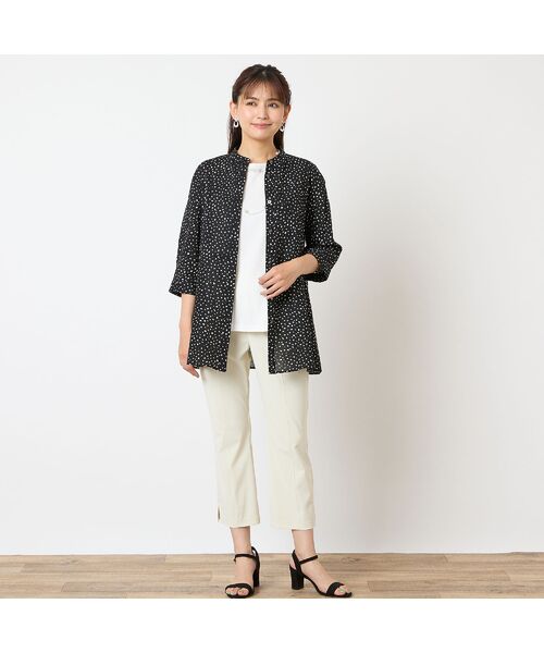 LOBJIE / ロブジェ シャツ・ブラウス | 【洗える・綿100%】ドット柄チュニックシャツ | 詳細13
