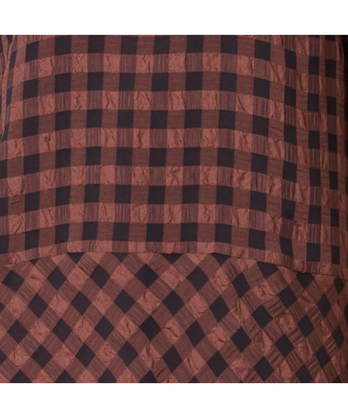 LOBJIE / ロブジェ カットソー | 【洗える】シアーギンガムチェックプルオーバー | 詳細4