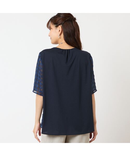 LOBJIE / ロブジェ カットソー | 【洗える】シアーギンガムチェックプルオーバー | 詳細8