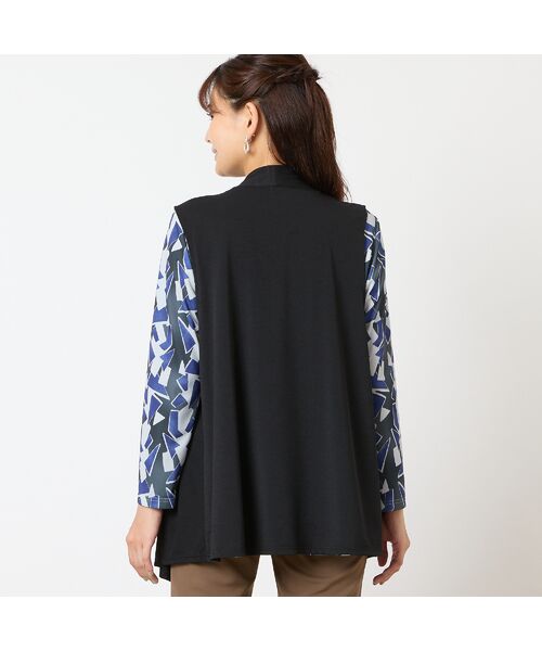 LOBJIE / ロブジェ ベスト | 【洗える】ドレープベスト | 詳細7