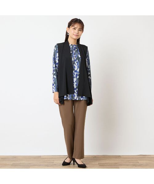 LOBJIE / ロブジェ ベスト | 【洗える】ドレープベスト | 詳細13