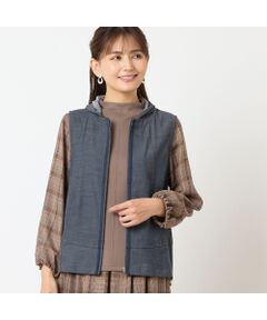 LOBJIE / ロブジェ ベスト | 【洗える・フード取り外し可能】デニムベスト