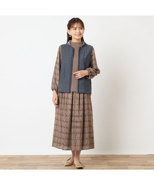 LOBJIE / ロブジェ ベスト | 【洗える・フード取り外し可能】デニムベスト | 詳細7