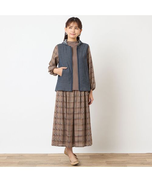 LOBJIE / ロブジェ ベスト | 【洗える・フード取り外し可能】デニムベスト | 詳細9