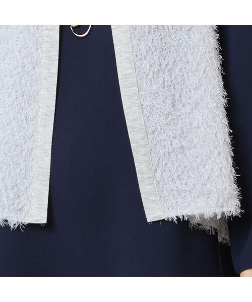 LOBJIE / ロブジェ ベスト | 【洗える・日本製】シアーカットジャカードベスト | 詳細3