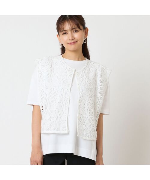 LOBJIE / ロブジェ ベスト | 【一部店舗・WEB限定アイテム】ラッセルレースジレ | 詳細3