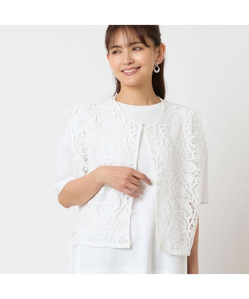 LOBJIE / ロブジェ ベスト | 【一部店舗・WEB限定アイテム】ラッセルレースジレ | 詳細6