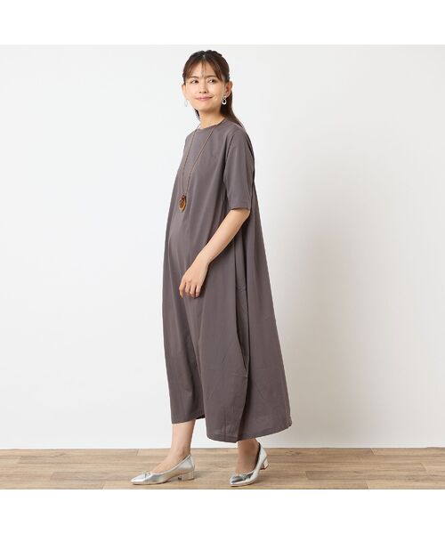 LOBJIE / ロブジェ ミニ丈・ひざ丈ワンピース | 【一部店舗・WEB限定アイテム・洗える・綿100%】コクーンワンピース | 詳細2