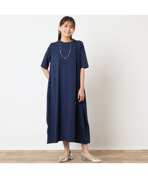 LOBJIE / ロブジェ ミニ丈・ひざ丈ワンピース | 【一部店舗・WEB限定アイテム・洗える・綿100%】コクーンワンピース | 詳細4