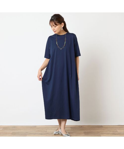 LOBJIE / ロブジェ ミニ丈・ひざ丈ワンピース | 【一部店舗・WEB限定アイテム・洗える・綿100%】コクーンワンピース | 詳細5