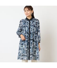 LOBJIE / ロブジェ シャツ・ブラウス | 【洗える】シアーチェックロングシャツ