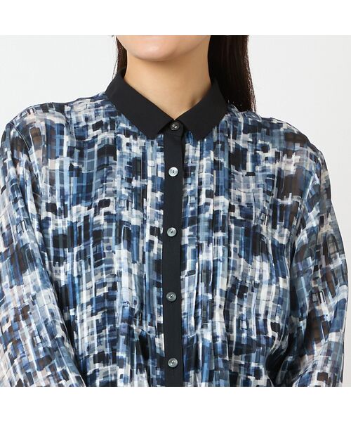 LOBJIE / ロブジェ シャツ・ブラウス | 【洗える】シアーチェックロングシャツ | 詳細2