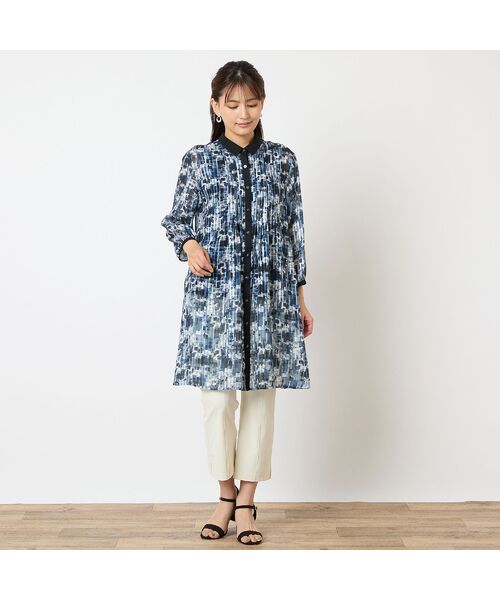 LOBJIE / ロブジェ シャツ・ブラウス | 【洗える】シアーチェックロングシャツ | 詳細9