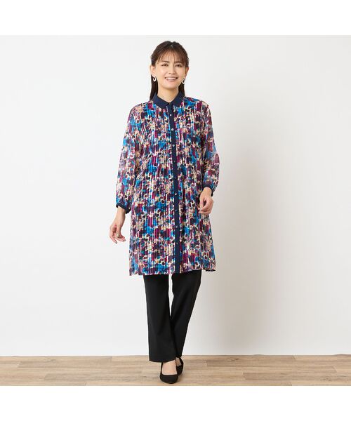 LOBJIE / ロブジェ シャツ・ブラウス | 【洗える】シアーチェックロングシャツ | 詳細17