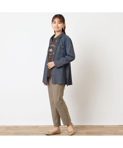 LOBJIE / ロブジェ シャツ・ブラウス | 【洗える】サイドリブデニムシャツ | 詳細10