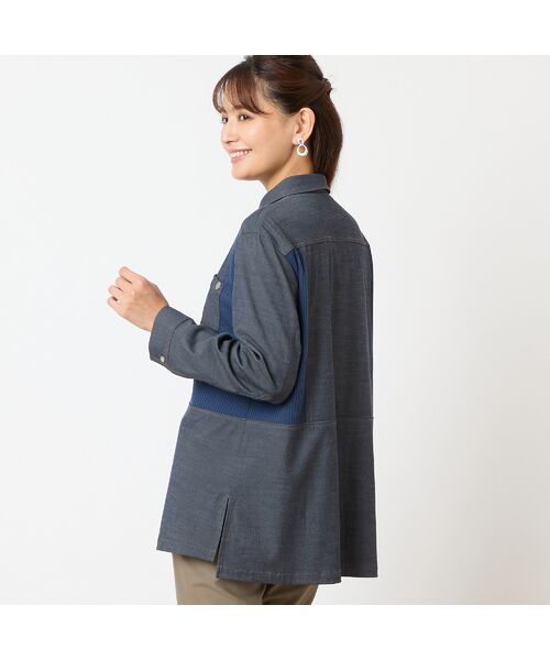 LOBJIE / ロブジェ シャツ・ブラウス | 【洗える】サイドリブデニムシャツ | 詳細2