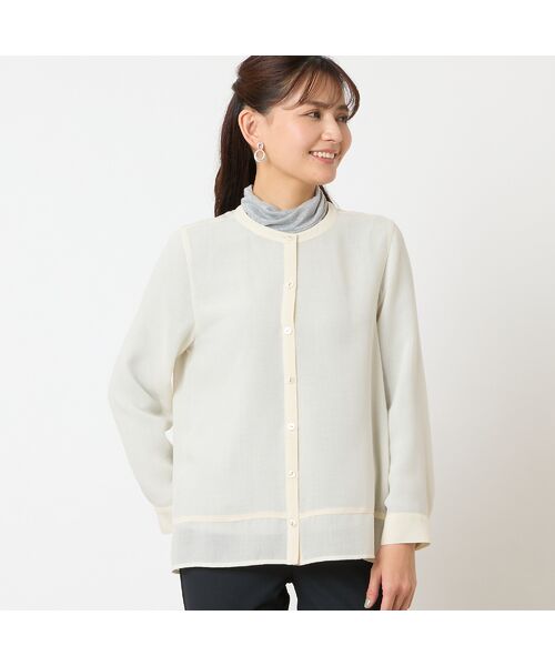 LOBJIE / ロブジェ シャツ・ブラウス | ウール混ビエラシャツ | 詳細1