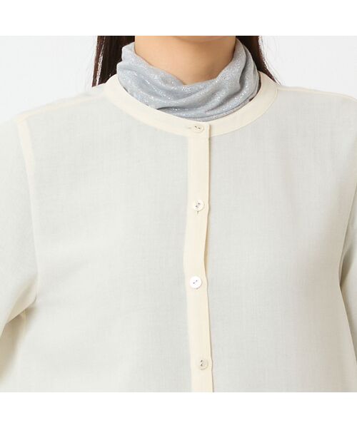 LOBJIE / ロブジェ シャツ・ブラウス | ウール混ビエラシャツ | 詳細2
