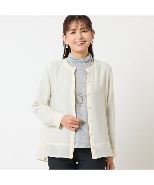 LOBJIE / ロブジェ シャツ・ブラウス | ウール混ビエラシャツ | 詳細4