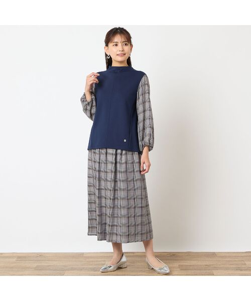 LOBJIE / ロブジェ ミニ・ひざ丈スカート | 【洗える・セットアップ可能】グレンチェックフレアスカート | 詳細17