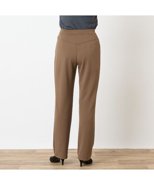 LOBJIE / ロブジェ その他パンツ | 【洗える・S～LLサイズ】ストレッチジョーゼットストレートパンツ | 詳細2