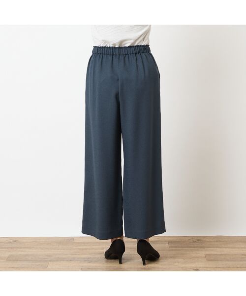 LOBJIE / ロブジェ ショート・ハーフ・半端丈パンツ | 【洗える・S～LLサイズ】セミワイドクロップドパンツ | 詳細2