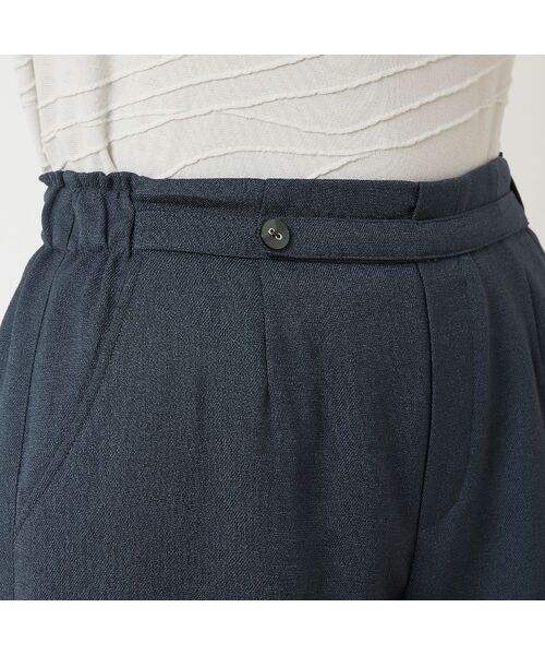 LOBJIE / ロブジェ ショート・ハーフ・半端丈パンツ | 【洗える・S～LLサイズ】セミワイドクロップドパンツ | 詳細4