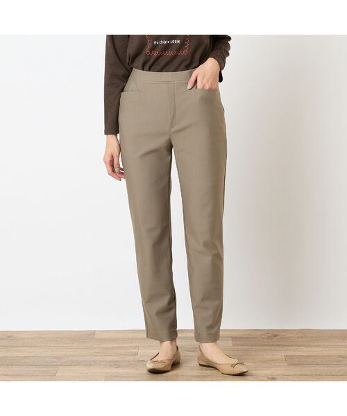 LOBJIE / ロブジェ その他パンツ | 【洗える・シルキータッチ・S~LLサイズ】ストレッチパンツ | 詳細1