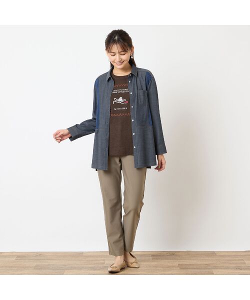 LOBJIE / ロブジェ その他パンツ | 【洗える・シルキータッチ・S~LLサイズ】ストレッチパンツ | 詳細3