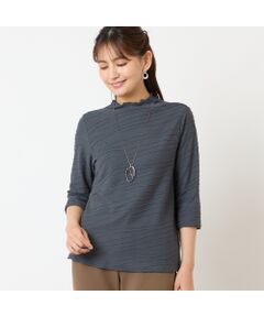 LOBJIE / ロブジェ カットソー | 【洗える・日本製】タックジャカードカットソー