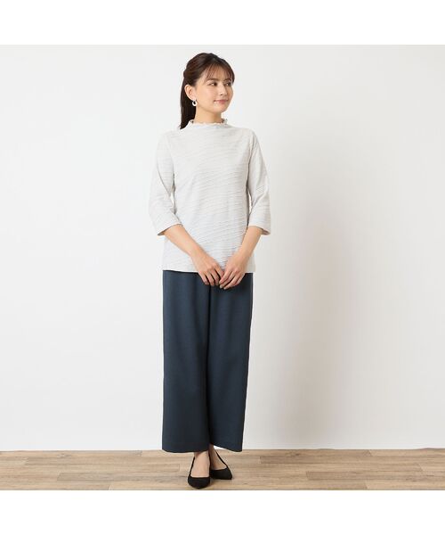 LOBJIE / ロブジェ カットソー | 【洗える・日本製】タックジャカードカットソー | 詳細2