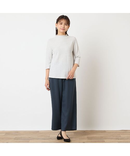 LOBJIE / ロブジェ カットソー | 【洗える・日本製】タックジャカードカットソー | 詳細3