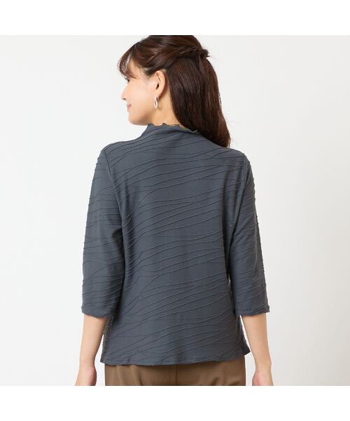 LOBJIE / ロブジェ カットソー | 【洗える・日本製】タックジャカードカットソー | 詳細6