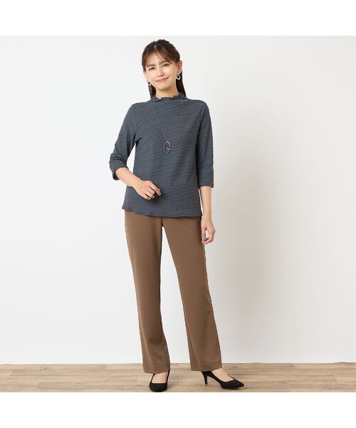 LOBJIE / ロブジェ カットソー | 【洗える・日本製】タックジャカードカットソー | 詳細10