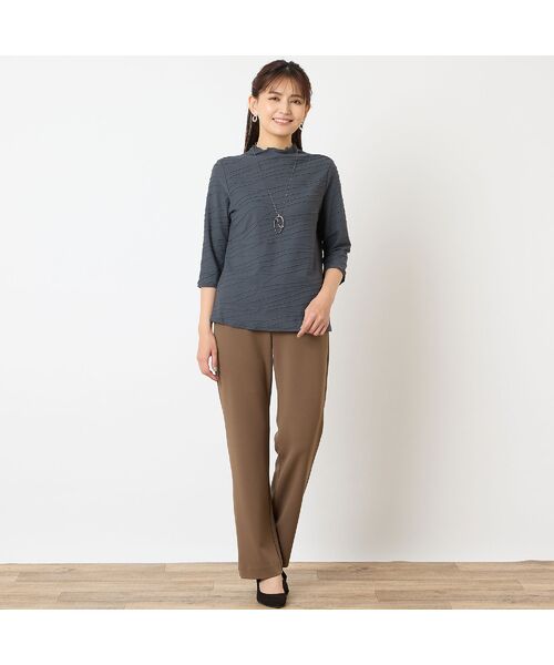 LOBJIE / ロブジェ カットソー | 【洗える・日本製】タックジャカードカットソー | 詳細11