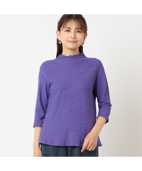 LOBJIE / ロブジェ カットソー | 【洗える・日本製】タックジャカードカットソー | 詳細12