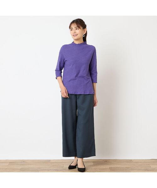 LOBJIE / ロブジェ カットソー | 【洗える・日本製】タックジャカードカットソー | 詳細13