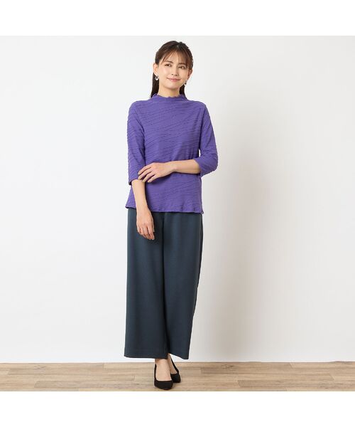 LOBJIE / ロブジェ カットソー | 【洗える・日本製】タックジャカードカットソー | 詳細14