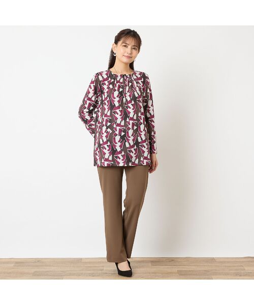 LOBJIE / ロブジェ カットソー | 【洗える】幾何柄カットソー | 詳細4